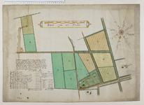 2177-3 Kaart van de hofstede Eyckelenburch met bijbehorende percelen bouw- en weiland onder Maarn, met weergave van de ...